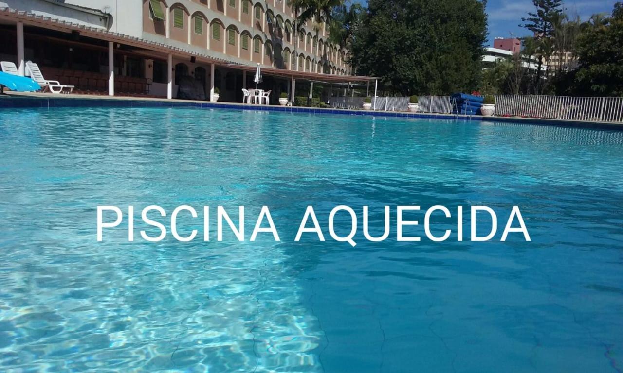 Águas de Lindóia Flat No Apart-Hotel Cavalinho Branco Com Piscina Aquecida 1D8 المظهر الخارجي الصورة